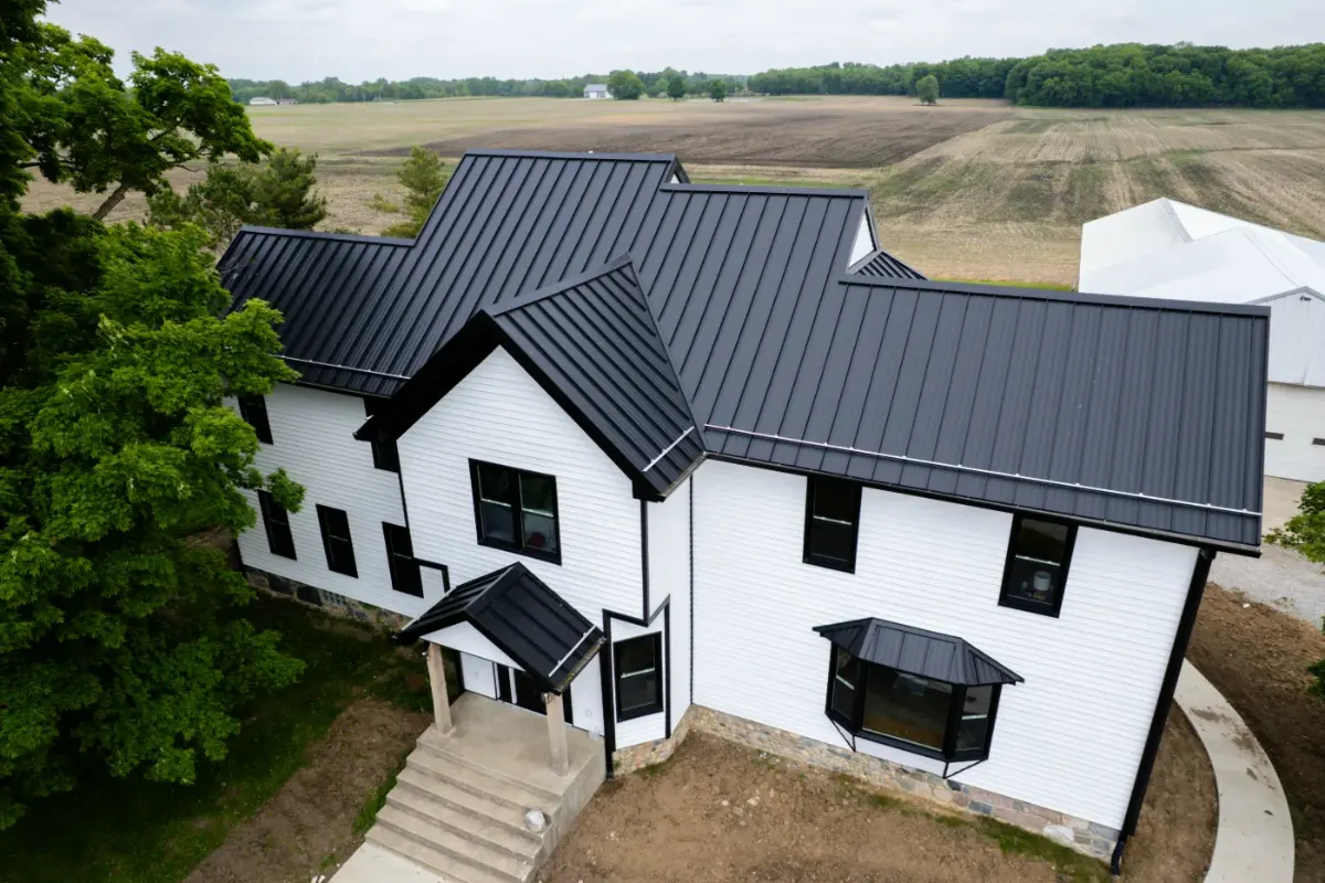After metal roofing work